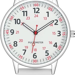 Women Watch for Nurse Easy to Read Dial Wristwatches Silicone Band Water Resistant Watches Second Hand and 24 Hour